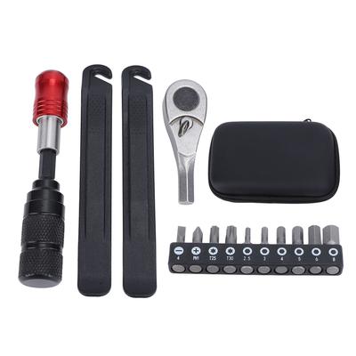 Zestaw kluczy nasadowych rowerowych Multitool łyżki do opon Przenośny zestaw do konserwacji roweru ze śrubokrętem