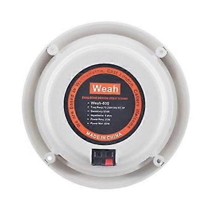 1 Pair WEAH-600 Waterproof Speaker Portable Ceiling Mounted Speaker 25W 4