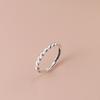 925 Sterling Silver Adjustable Twisted Ring for Women - Minimalist Index Finger Band