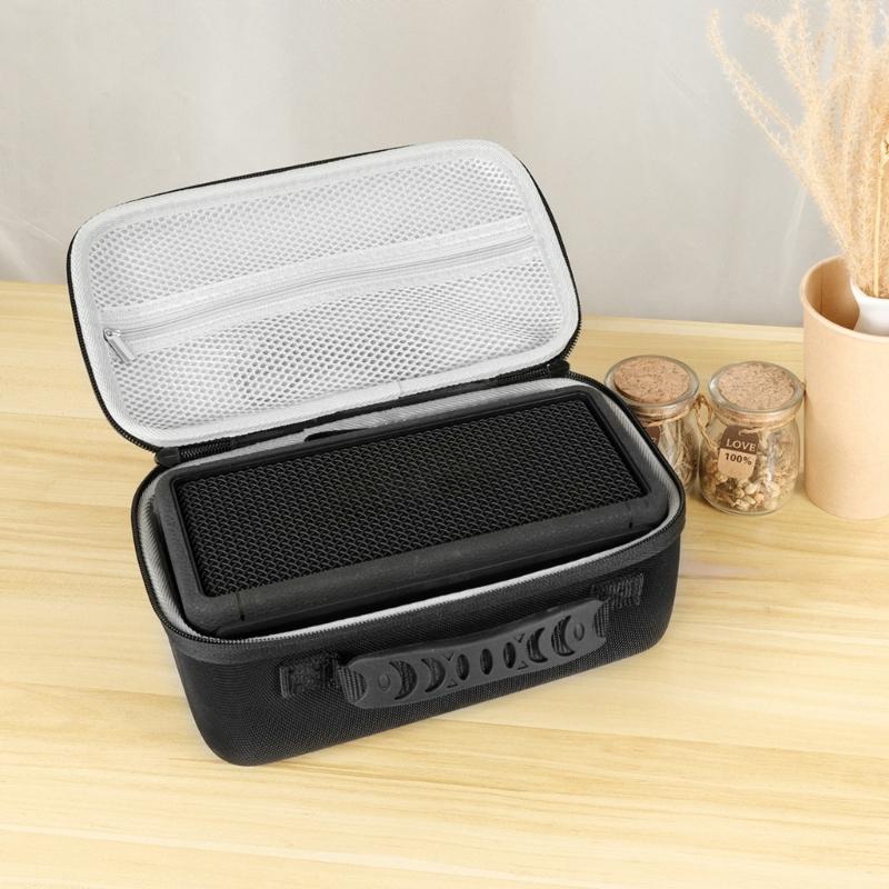Square Speaker Case Bag Shockproof Carrying Storage Box for MIDDLETON Speaker Bag with Inner Pocket Protective Holder