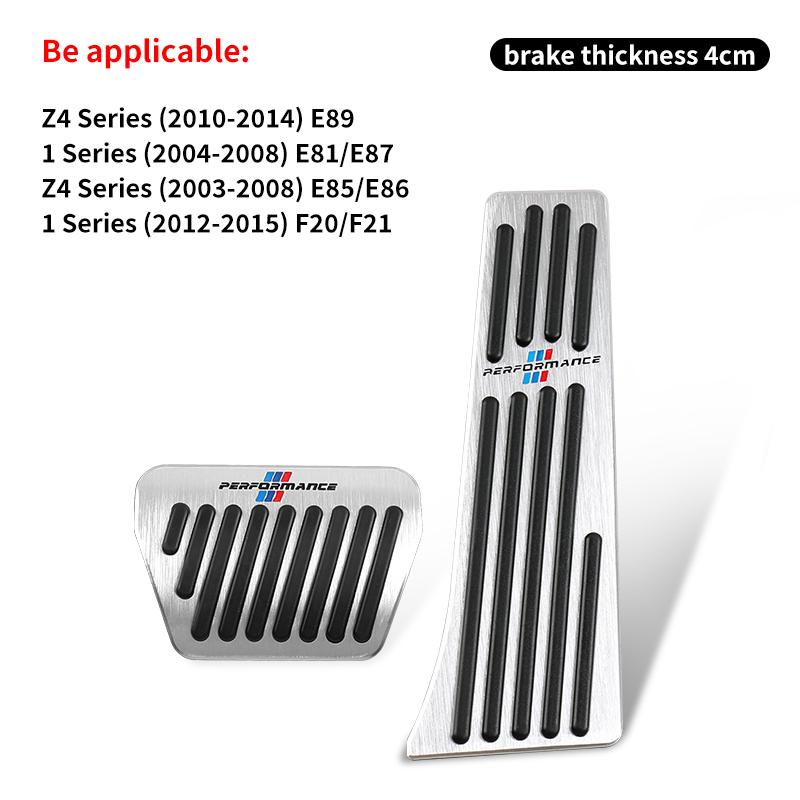 2025 Hot Car Brake Foot Rest Pedal Cover Alloy Rubber Gas Pedal Protector For BMW X3 X5 M5 M3 E46 E90 E60 F10 E39 F30 E36 G30 E8