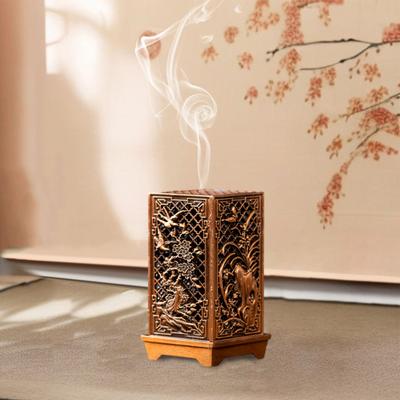Küp Tütsülük Bulut Çiçek Desenli Tütsü Tutucu Çinko Alaşımı Geleneksel Tütsülük Ev Dekorasyonu