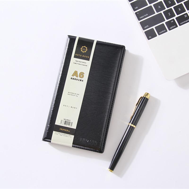 Huásuì Faux Leather Business Notebooks: A4 Black Hardcover, B5 Meeting Minutes, A5 Handy Booklet, A6 Convenient Edition.