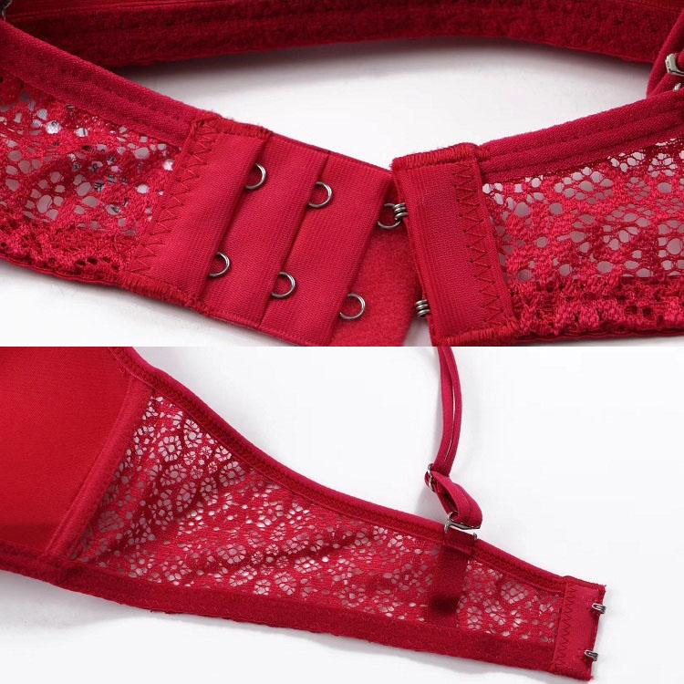 Women's Bra Hollow Out Lightweight Without Steel Ring Gathering Lace Sexy Girl Underwear Comfortable Thin Bra