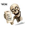 Waterproof PVC Toilet Stickers Halloween Sticker, Ghost And Skeleton Print Decals, Easy Removable Seat Art Peel Stick Spooky Stickers, for Bathroom