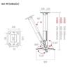 Detong Telescopic Projector Ceiling Mount