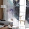 Transparente Vorhänge mit Tierkatzen-Aquarellmuster für Wohnzimmer, Schlafzimmer, Tüll-Vorhang für die Küche, Voile-Vorhang, Blindpaneele