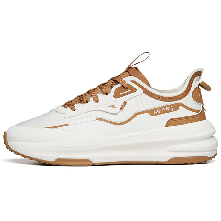 

Anta C37 Series Comfortable Low top Sports Casual Shoes Women s White Brown 922238037-14 36