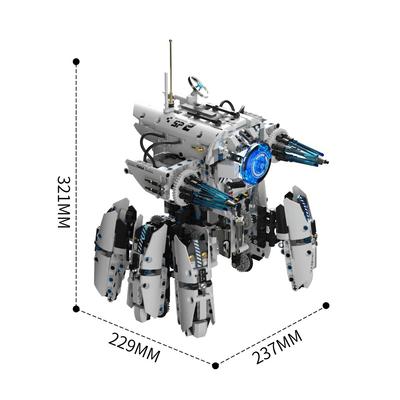 1406 PCS Sci-fi War Programming Robot Building Blocks Toys Desktop Ornament Simulation Robot for Kids and Adult Birthday Gifts