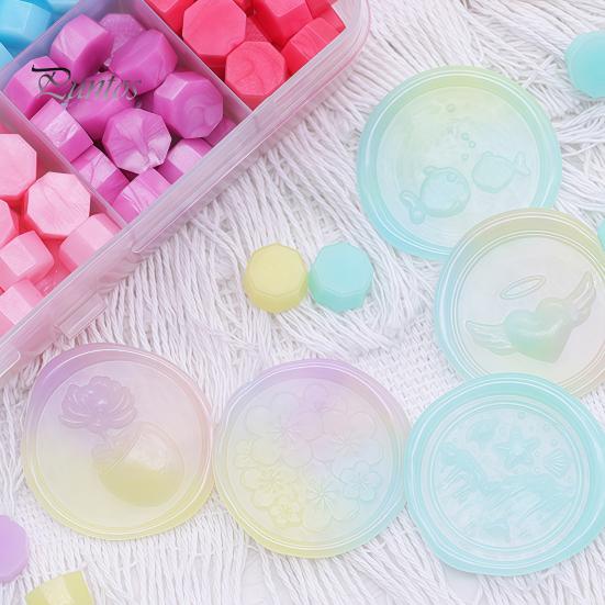 Manual Seal Making Tools Wax Kit, with Sealing Beads Spoon And Candles, DIY Stamp for Wedding Invitations Envelopes Artistic Melting