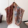 Paisley Style Printing Imitation Silk Scarf Square Scarf High-End Shawl Versatile Neck Small Square Scarf Headscarf Scarf