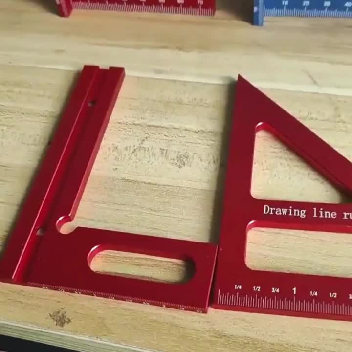 Durable Metal T-Square with 45° and 90° Angles - Precision Layout Tool for Woodworking, Drafting, and Construction, Woodworking T-Square