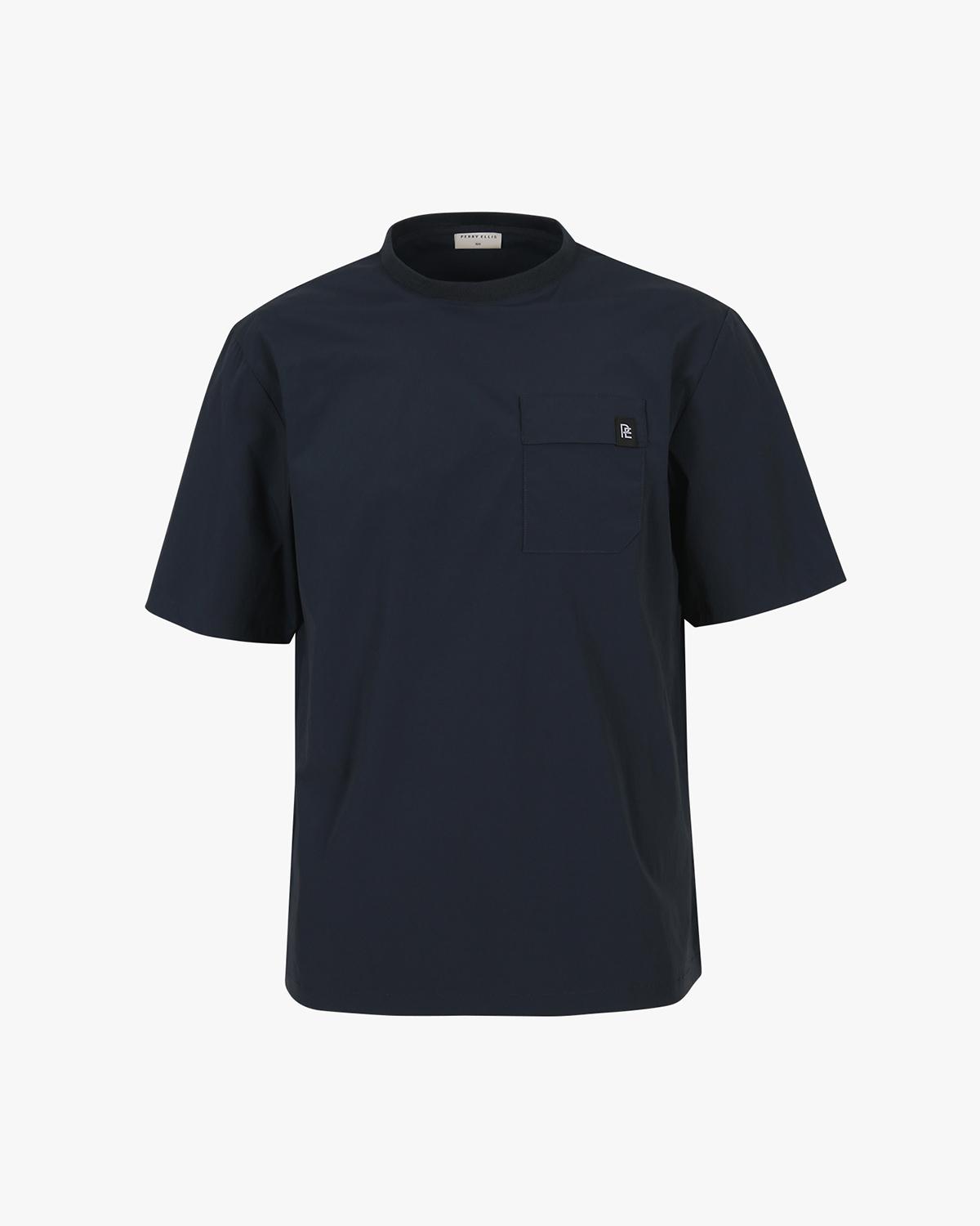 Peri Ellis Men S Woven Flex Short Sleeve T-Shirt_Pe3Immrh01 [Charcoal] Ch/100