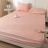 Embroidered Quilted Fitted Sheet Set: Three-Piece Mattress Protector, Popular Live Broadcast Seller