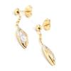 Altesse [G2297] - Two-tone 'Câlin' Gold Plated Earrings