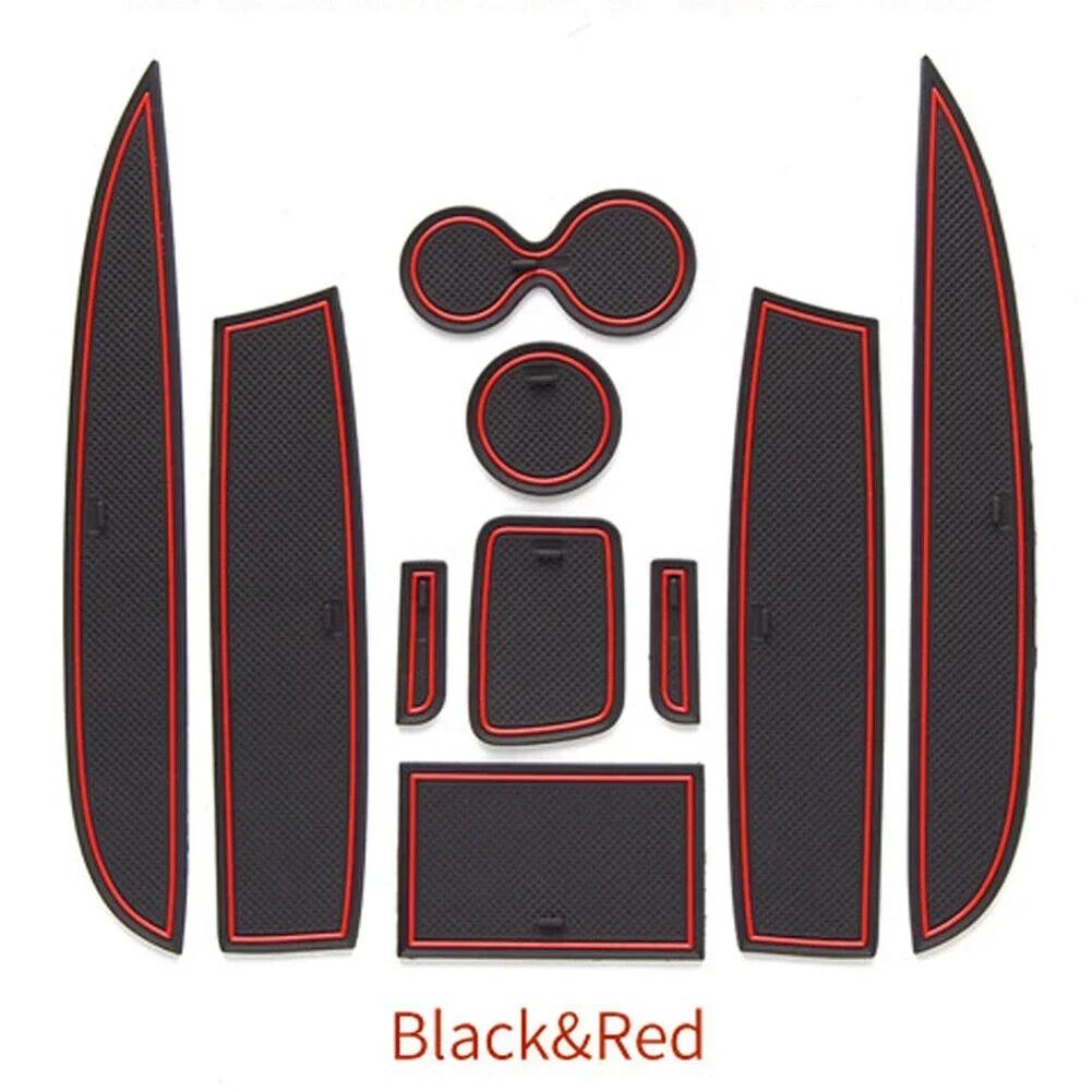 

10 шт./компл. противоскользящие коврики для ворот и пазов, противоскользящие коврики для подстаканников, для салона автомобиля Clio 4, замена