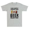 I Am Silently Judging Your Beer Selection Funny Beer Drinking Joke Unisexs Tshirt
