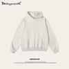 2025 Autumn Men's Basic Heavyweight Terry Cloth Hoodie - Trendy American Brand, Solid Colors, Unisex Design.