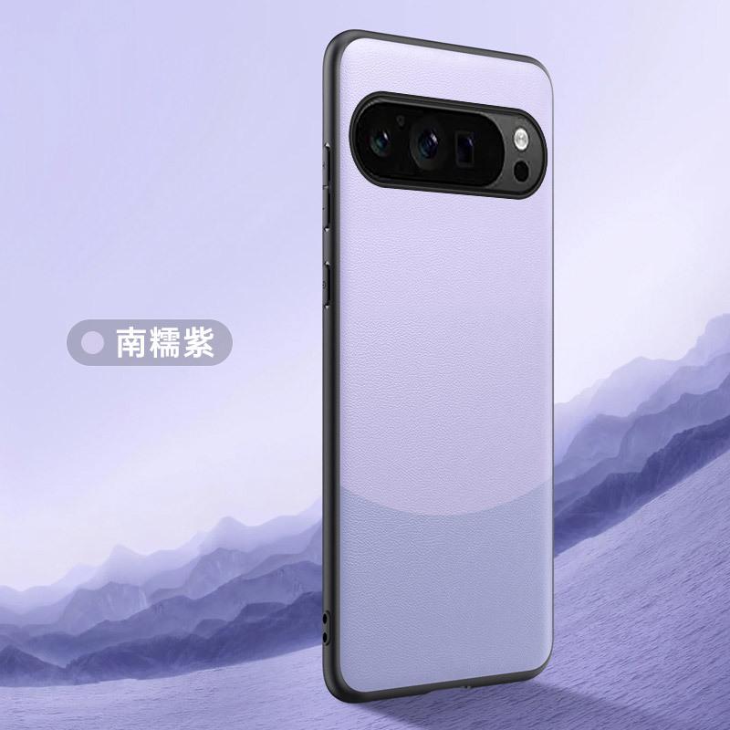 Applicable to Google Pixel10Pro pigmented leather mobile phone case Pixel9Pro matte Pixel8 protective case
