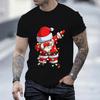 Casual T-shirt Summer Classic Christmas Santa Print High Quality T-shirt Clothing Short Sleeve Clothes