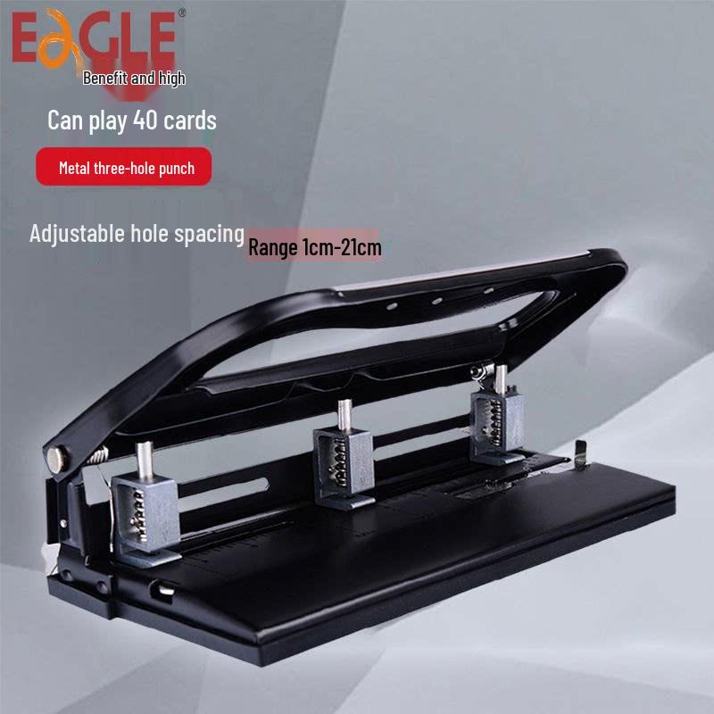 Yi Er Gao Adjustable Three-Hole Punch for Office Document Binding 997L Three-Hole Punch