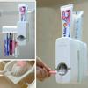 Automatic Toothpaste Dispenser And Toothbrush Holder Plastic Bathroom Organizer