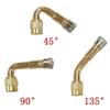 Motorcycle 45 90 135 Degree Angle Bent Valve Adaptor Golden Silver Tyre Tube Valve Extension Adapter for Truck Car Motor Bike