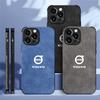 Car For Volvo Emblem Suede All Inclusive Phone Case For iPhone 16 15 13 14 12 Pro Max Mini 8 XR XS 16 Plus 15Pro MAX Cover Shell