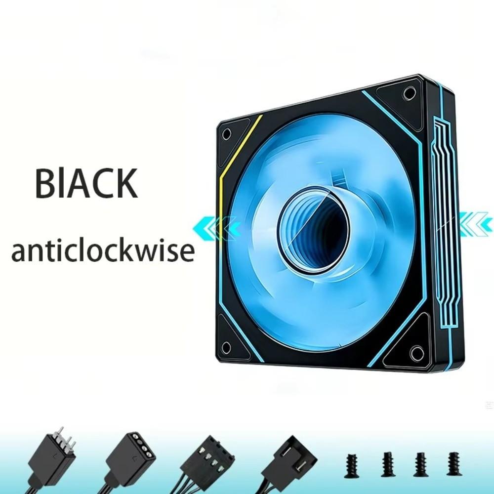 12V Computer Chassis Fan PWM Control CPU Cooler Fan 3D Texture PC Case Fan Motherboard Sync