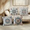 Ethnic Mandala Floral Pillow Covers Pattern Cushion Covers Zippered Single Sided For Sofa Living Room Bedroom Outdoor Home Decor