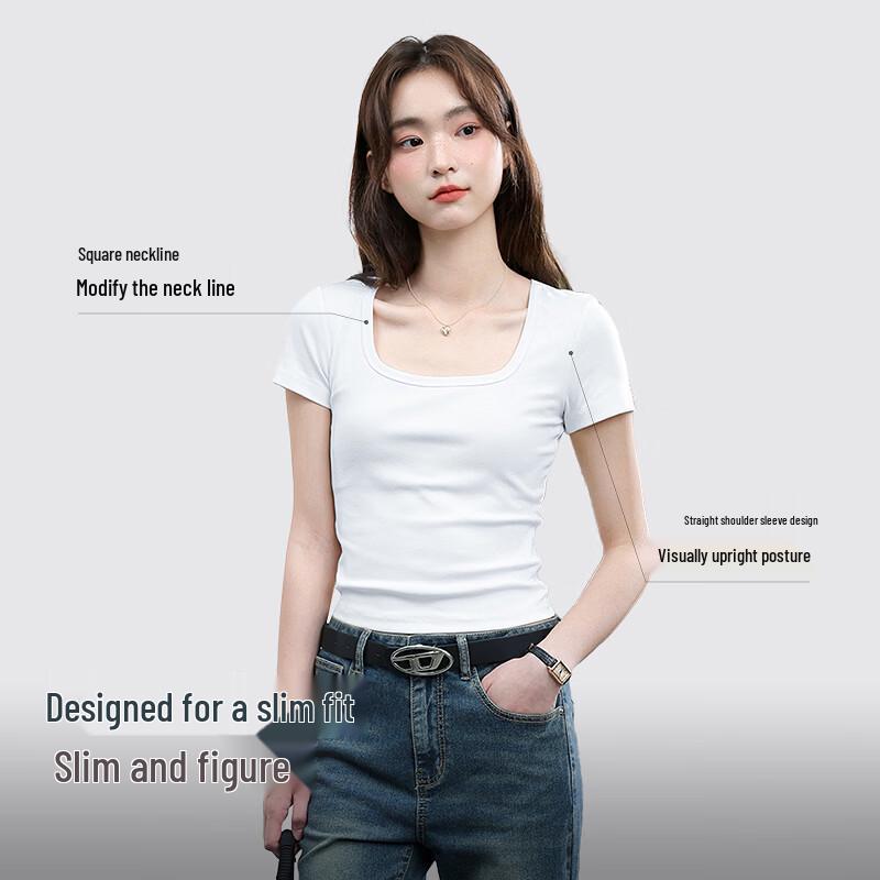 MJ STYLE Basic Short Sleeve T-Shirt