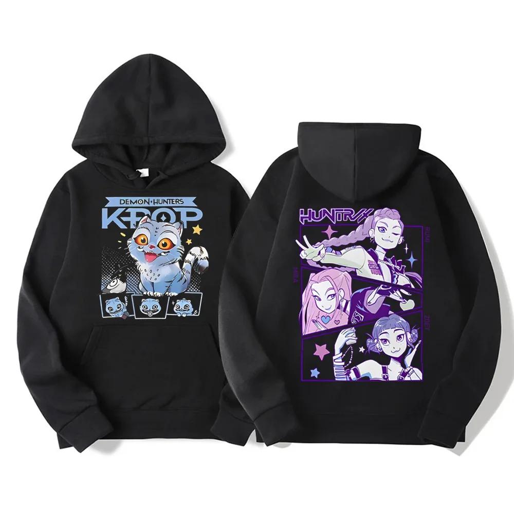 KPop Demon Hunters Hoodies Women Men Sweatshirt Fashion Versatile Streetwear Y2K Pullovers Trends Anime Top
