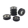 Ruedas de Polea Redonda de Nylon con Ranura en U y Rodamiento de Bolas, Usadas Para Puertas y Ventanas, Polea de Ducha, Puerta Corredera de Cajón Diámetro 23-43 mm