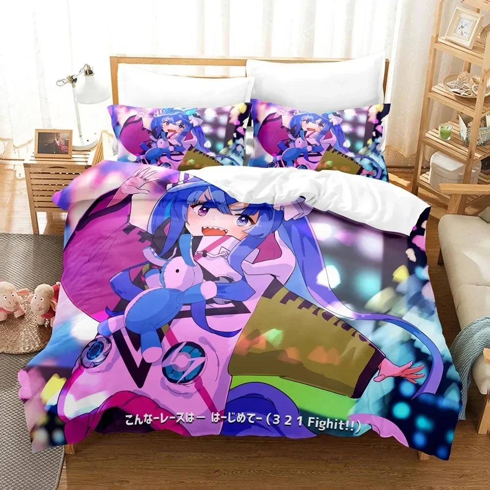 3D Anime Uma Musume Pretty Derby Twin Turbo Bedding Set Printed With Pillowcase Duvet Cover Soft Single Double Queen King Size