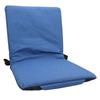 Foldable Stadium Chair Cushion with Metal Frame, 4cm Thick Bottom, Shoulder Strap, Portable for Camping, Picnic, Blue