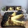 Golden Fairy Theme Decor Set Bedding Set With 1 Duvet Cover 2 Pillowcases Single Double King Queen, Gift