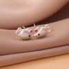 Charming Pink Mouse Ear Stud Earrings for Women