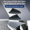 Auto-Rückspiegelabdeckung Ochsenhorn Seitenrückspiegelgehäuse ABS Passend für Lexus ES200 260 300H 2018- UX - Zubehör