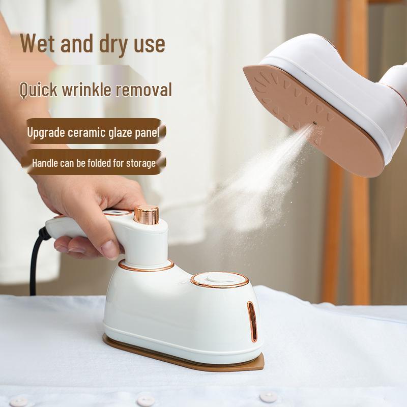 Compact Handheld Steam Iron & Garment Steamer - Foldable and Portable