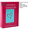 Excited Exhausted Game of Poker Romantic Date Night Ideas Couples Drinking Game 2 Players Adult Party Card Game for Couples