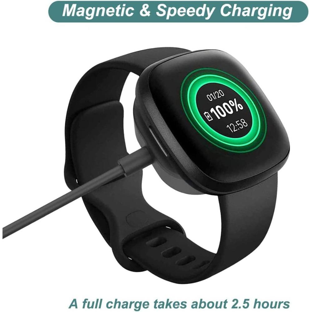 2pcs Wireless Charger For Fitbit Sense 1 2 /Versa 3 4 USB Fast Charging Dock US