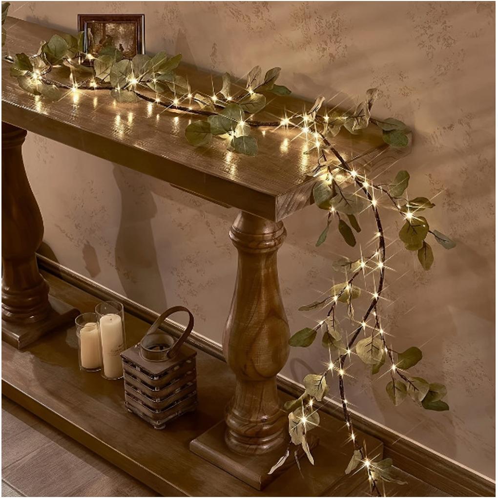 180CM LED Artificial Garland Light String Christmas Tree Decor Restaurant Decoration Lights Wedding Lights