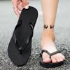Men's Summer Slippers Comfortable Flat Heels Soft Anti-Slip Beach Shoes Casual Everyday Wear Flip Flops Light Durable Breathable