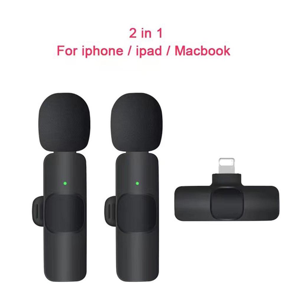 Dual Wireless Lapel Microphone for Mobile Phones – Ideal for Live Streaming and Recording