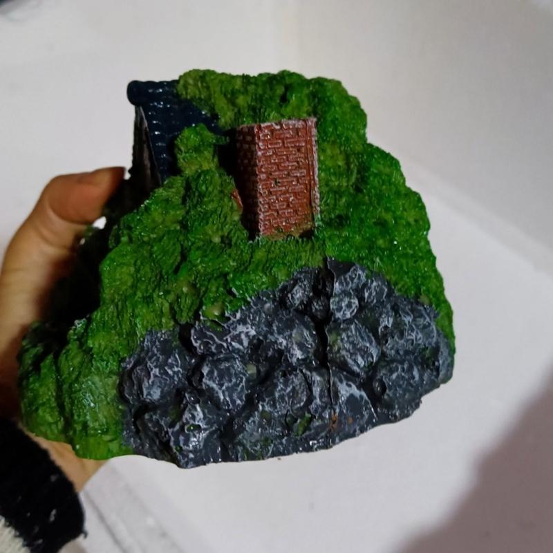 Aquariums Handicraft Artificial House Cave Breeding Crafts Decoration FishTank Landscape Supplies Aesthetic Display