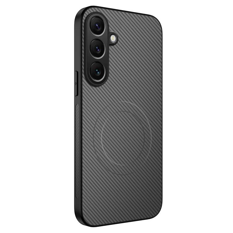 For Samsung Galaxy A36 A56 A54 A53 A52S A55 A35 5G Phone Case Magnetic Wireless Charging Lens Protect Silicone Back Cover Cases