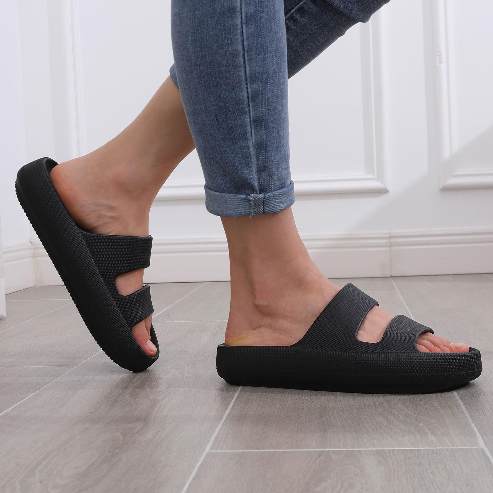 мода Shevalues Платформа Пляжные Сандалии Для Женщин Летние Мягкие Облака Тапочки — фото 3