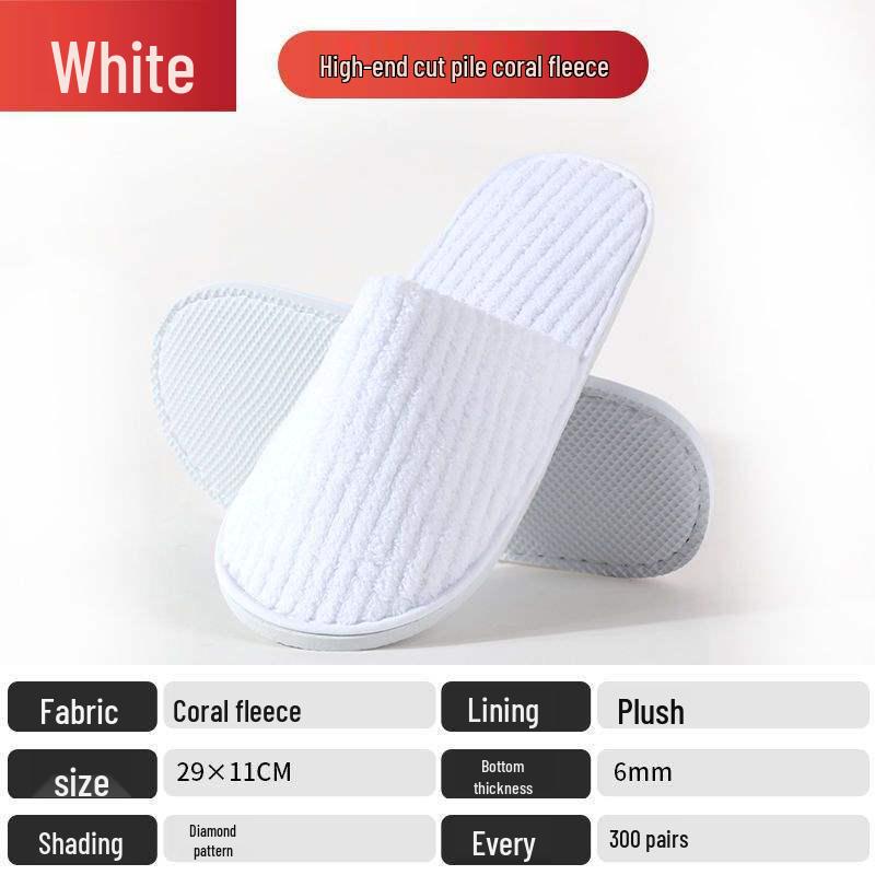 Luxurious Non-slip Hotel & Home Disposable Slippers