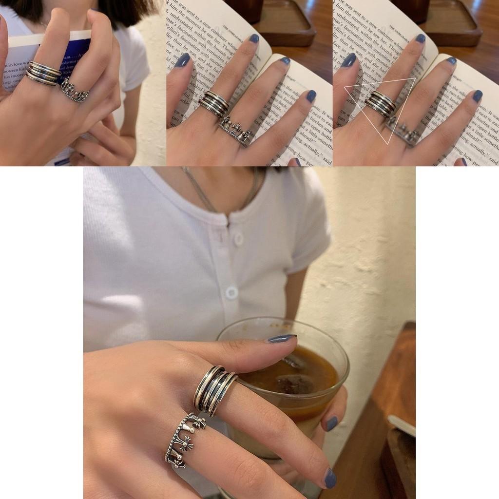 Crafted Beautifully 925 Silver Cross Crown Ring With Adjustable Size For Wear Everyday
