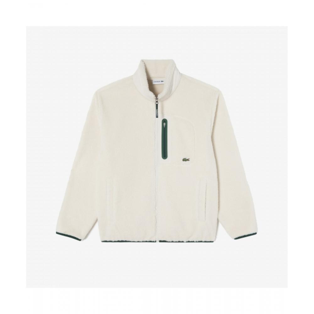 

LacoSte Men S Sherpa High Neck Jumper [off White] 003